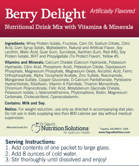 Berry Delight - Nutrition Facts