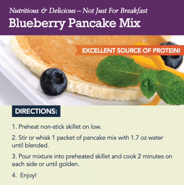 Blueberry Pancake - Instructions