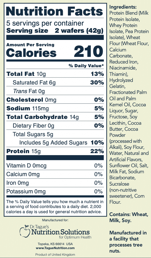 Chocolate Crème Wafers - Nutrition Facts
