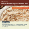 Maple Brown Sugar Oatmeal - Instructions