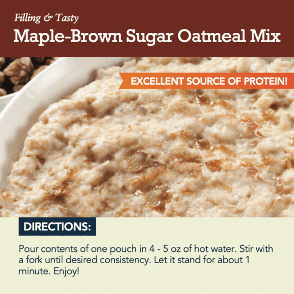 Maple Brown Sugar Oatmeal - Instructions
