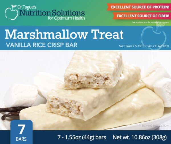 Marshmallow Treat Vanilla Rice Crisp Bar