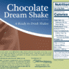 Ready to Drink Chocolate Shake - Nutrition Facts