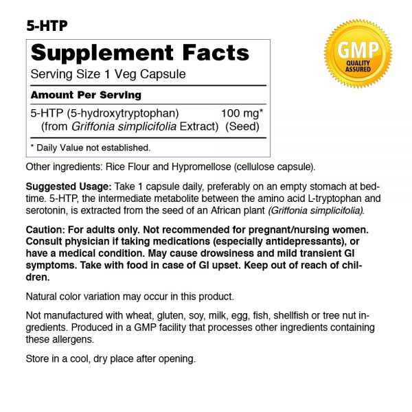 5-HTP Supplement Facts