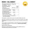 Dr. Tague's Brain and Cell Energy Neuro-Mitochondrial Support Supplement Facts