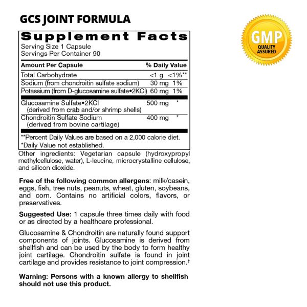 GCS Joint Formula Supplement Facts