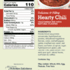 Hearty Chili - Nutrition Facts