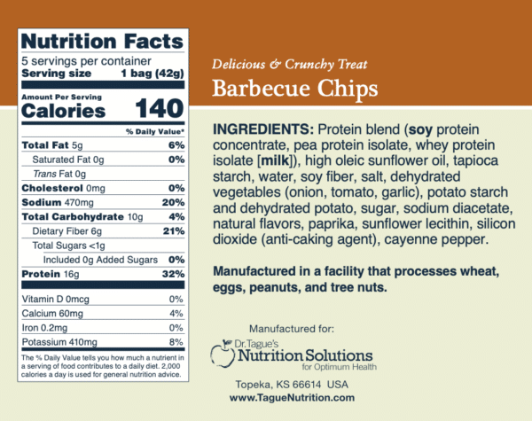 BBQ Chips - Nutrition Facts