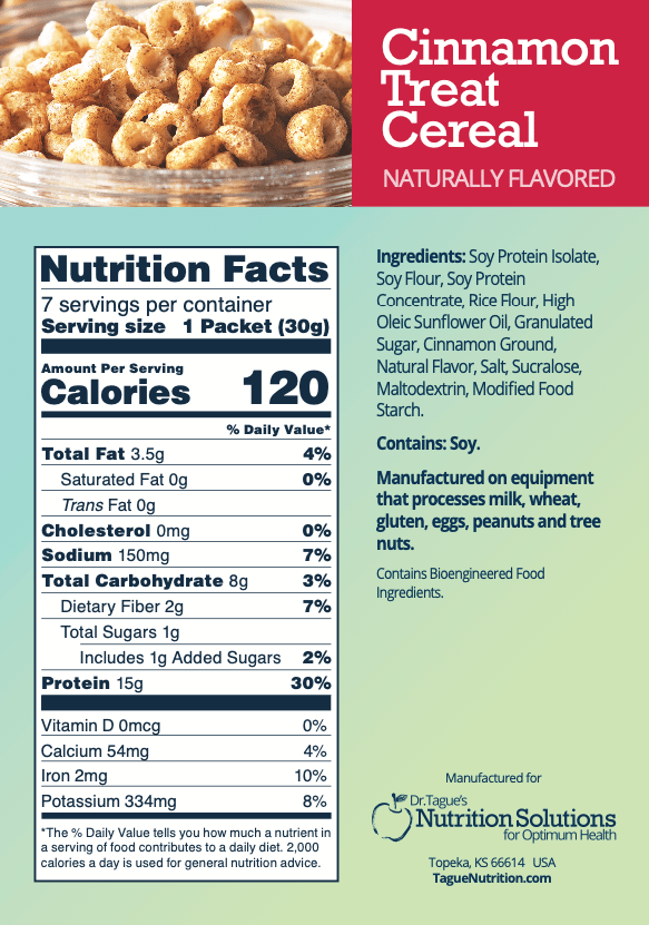 Cinnamon Treat Cereal Nutrition Facts