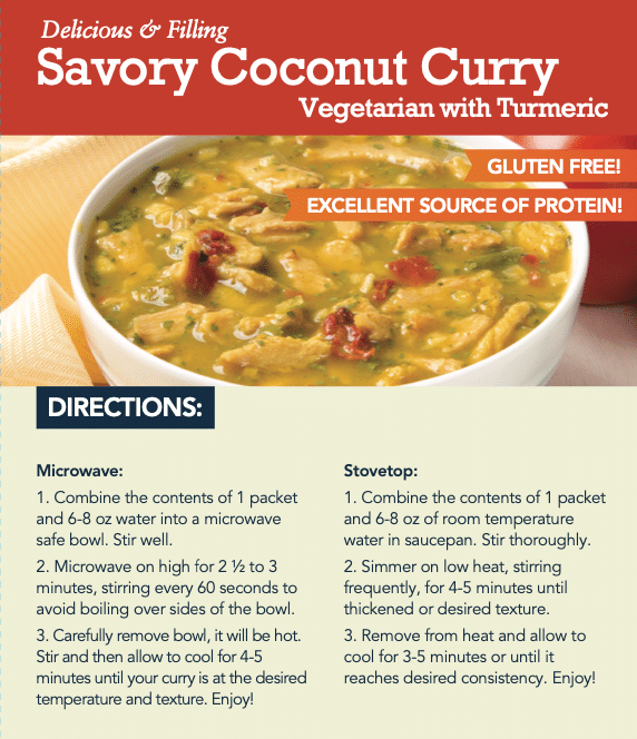 Savory Coconut Curry - Instructions