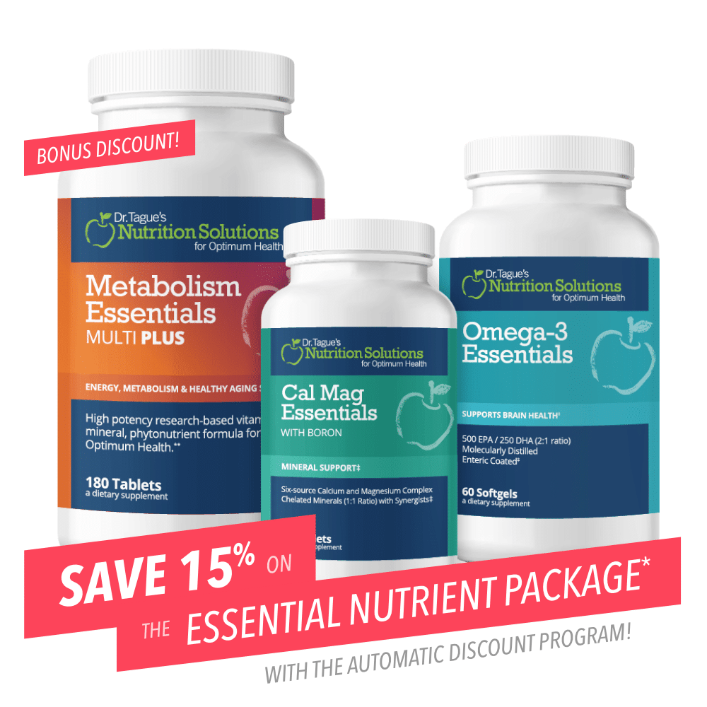 Save 15% on your Essential Nutrient Package with Automatic Discount & Delivery!